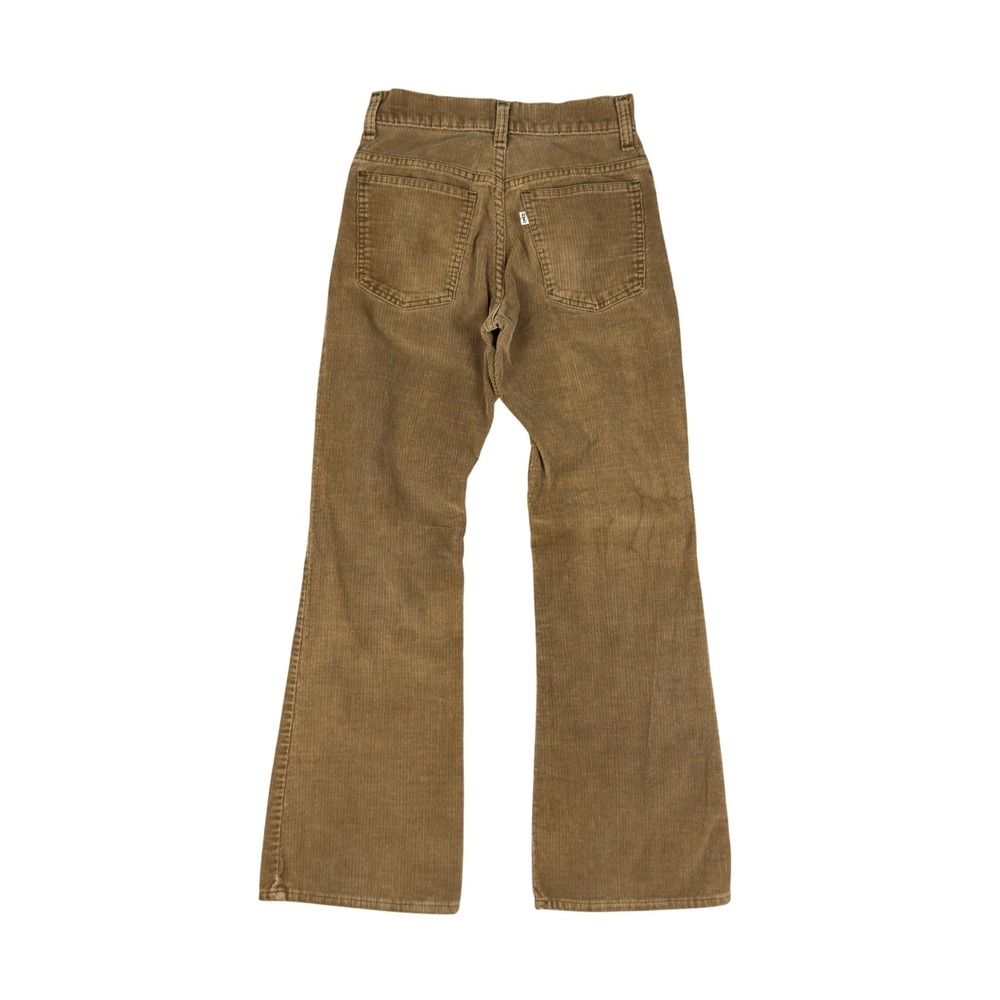 Vtg 70s Levi's White Tab Corduroy Flare Pants Women's 24 Brown Bell Bottoms USA - Picture 2 of 16